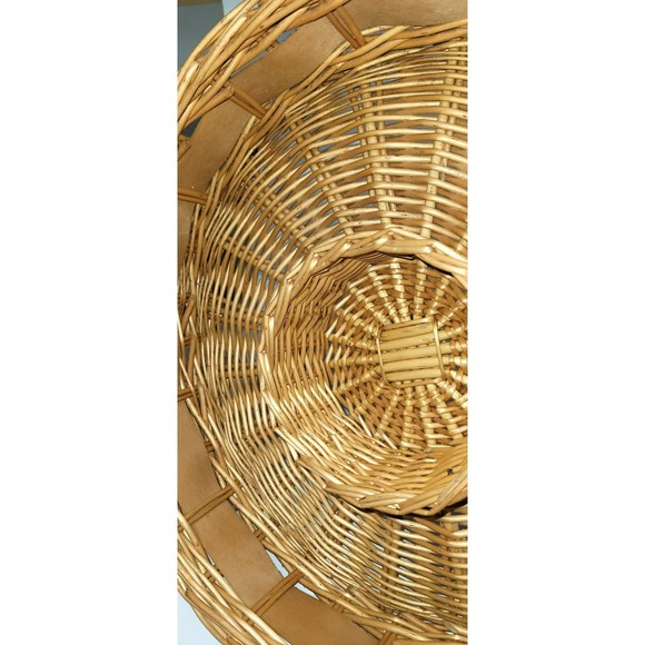 Rattan wicker chip and dip serving basket tray bowl vintage - Picture 3 of 10